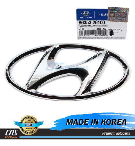 Genuine Emblem Grille For 01-10 Hyundai Santa Fe Sonata  Ddf