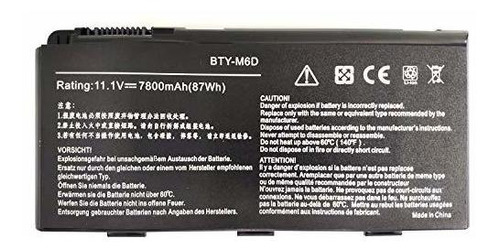 Binger Nuevo Bty-m6d 9 Celda 7800mah Batería Portátil V8jby