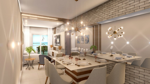 Imagem 5 de 23 de Ref 1165 - Apartamento De Frente Pro Mar, No Centro De Mongaguá, 3 Quartos, Suite, 2 Vagas De Garagem, Lazer Completo.