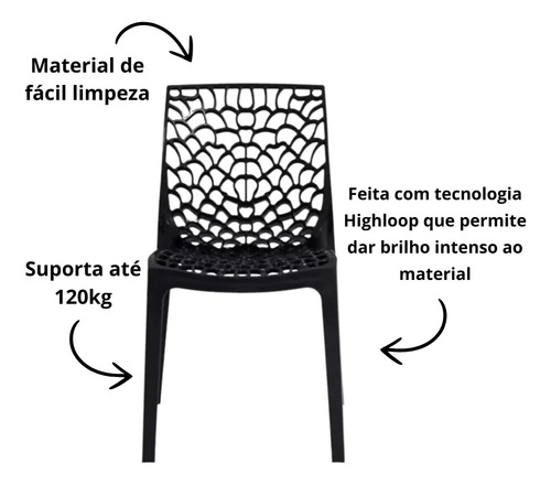 Mesa Estudo Resistente Escritório Cadeira Preta Gruvyer
