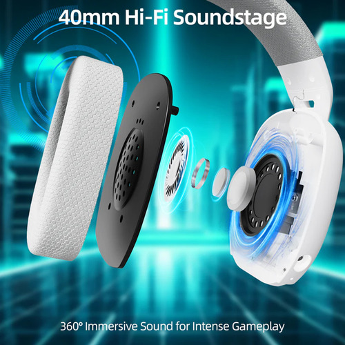 Headtset Gamer Sem Fio Attack Shark Com Microfone L80pro