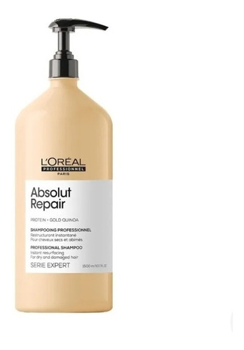 Loreal Shampoo Absolut Repair Gold Quinoa + Proteina 1500ml