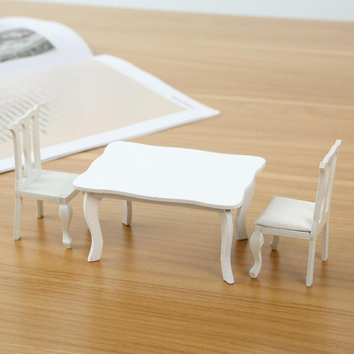 1:12 Juego De Mesa Y Silla De Casa De Muñecas, Manualidades