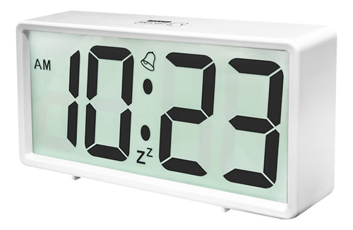 Everwood Reloj Despertador Digital Lcd Bateria Repeticion 12