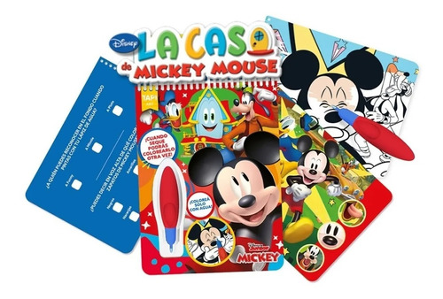 Libro Para Colorear Con Agua Mickey Mouse