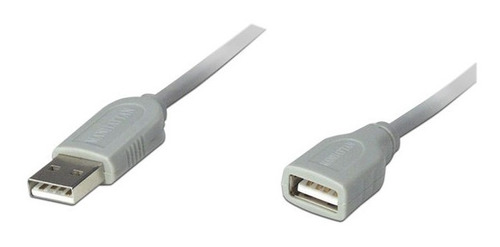Kit 3 Cables Usb Extension 1.8 Metros Manhattan Color Gris