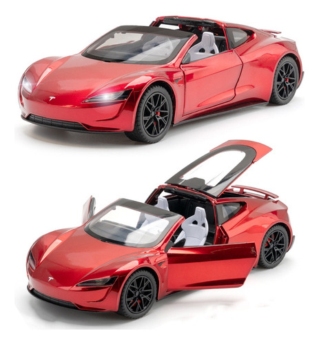 Viajes Espaciales Tesla Roadster Convertible Miniatura C [u]