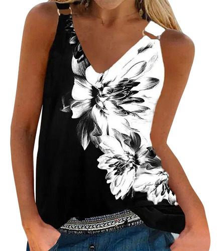 Chaleco De Verano H Para Mujer, Blusa, Cuello En V, Manga Co