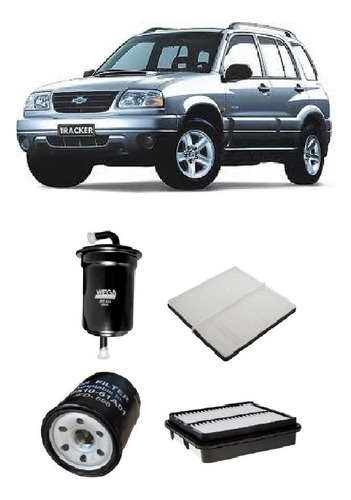 Kit Filtros Chevrolet Tracker 2.0 2006 2007 2008 2009