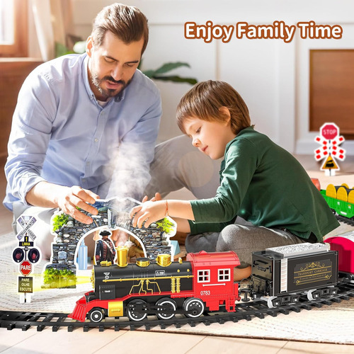 Locomoto Train Set - Juguetes De Tren Para Niños Y Niñas Con