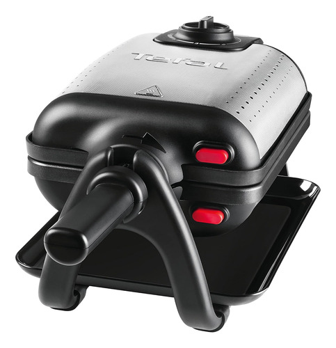 Tefal Wm756d - Gofrera, 1200 W, 80 Cm, Acero Inoxidable