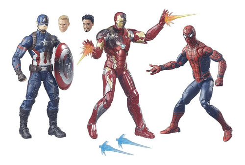 Legends Capitán América: Civil War 6inch Figure 3pack