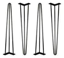 Comprar Pata Hairpin, Mesas Muebles 80cm X4  3 Varillas 10mm Espesor