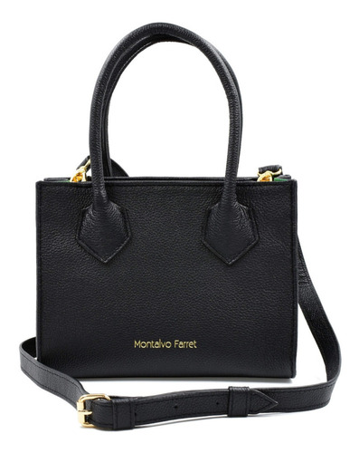 Mini Tote Para Mujer Piel Genuina - Montalvo Farret Mf703 