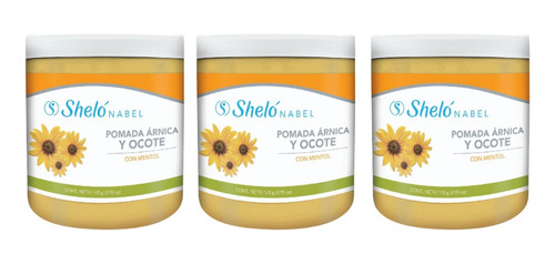 3 Pack Pomada Árnica Y Ocote Shelo