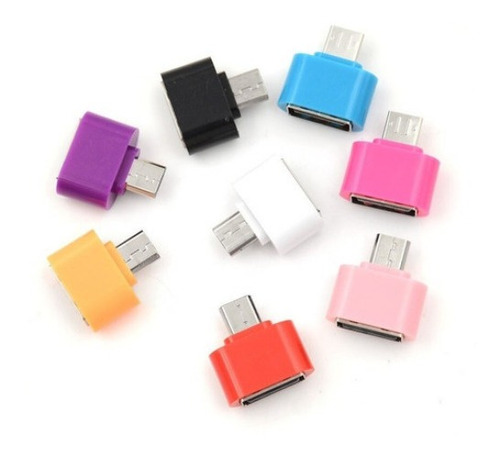 Mayoreo Mini Adaptador Otg V8 Micro Usb A Usb Colores