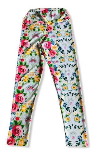 Imagen 2 de 3 de Calza Deportiva Lycra Estampada Completa Munay Mujer Bchic