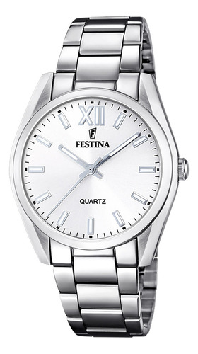 Relógio Festina Boyfriend Feminino Aço Prateado