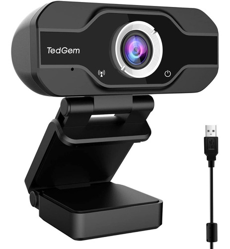 Webcam Para Pc  Tedgem 1080p Full Con Micrófono 