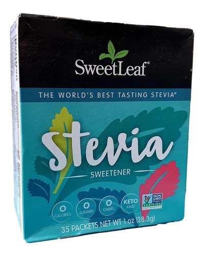 Sweet Leaf Stevia Endulzante 35pz 1.25oz Importada