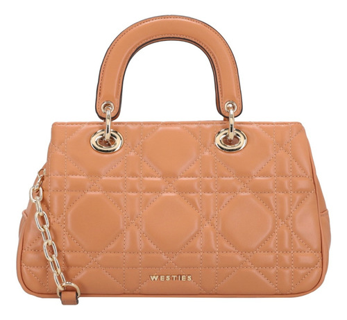 Bolsa De Mano Para Mujer Westies Naranja Hblippiawe Acabado de los herrajes Oro Diseño de la tela Liso