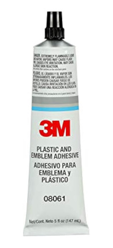 Adhesivo De Plástico Y Emblema De 3m, 08061, Tubo De 5 Oz