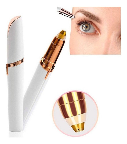Conjunto 10 Depilador Caneta Indolor Sobrancelha-pilha Cor Branco