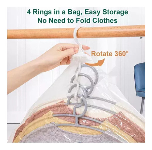 Bolsas De Almacenamiento De Ropa Para Colgar Al Vacío, 6