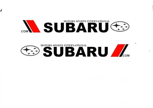 1 Par,  Pegatina  Doble  Subaru Para Vehiculos .