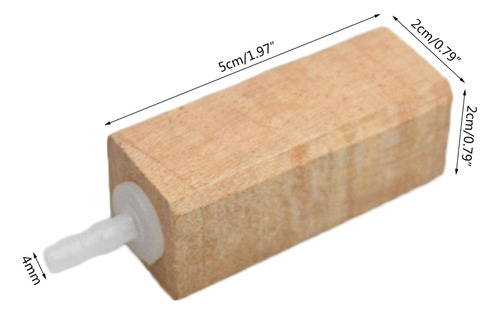 Difusor De Piedra Con Burbujas De Aire De Madera Natural Par