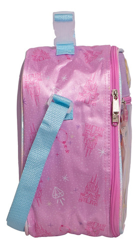 Kit Mochila Princesas Lonchera Lapicera Original Primaria Rosa Rosa