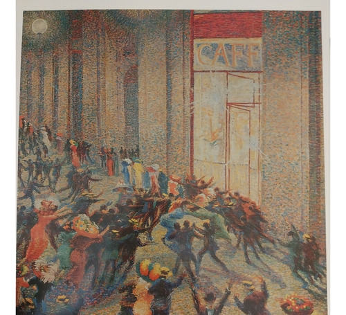 Lamina Boccioni Riña En La Galería    43x 28 Cm Akko