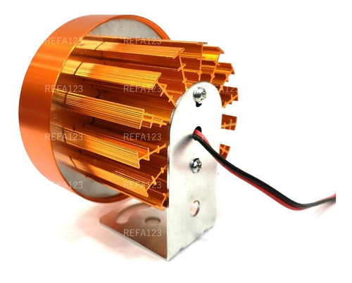 Faros Led Moto 6 Led Color Cobre Kit 2 Faro Con Switch