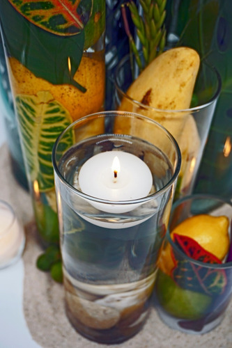 Imagen 8 de 10 de 10 Velas Flotantes Medianas Para Cilindro Aluzza