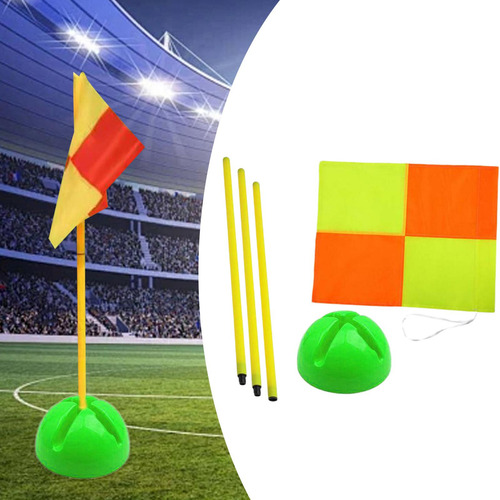 Bandera De Fútbol, Bandera De Campo De Fútbol Y Base Verde D