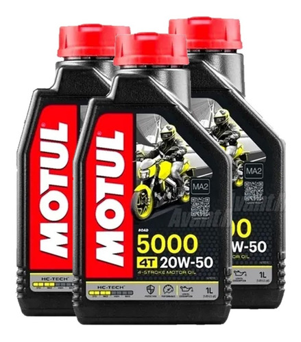 Kit Service Aceite Motul 5000 Semi 20w50 + Filtro Honda Mj0