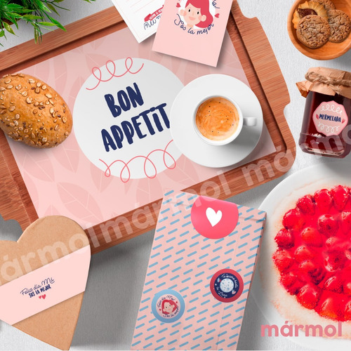 Dia De La Madre Kit Imprimible - Desayuno Para Mama - Nuevo