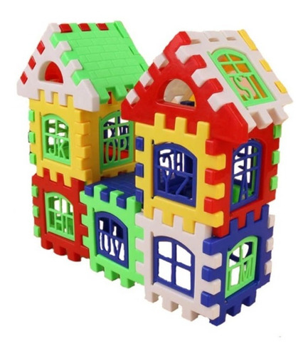 Rompecabezas Bloques De Construccion Casita 3d 24 Piezas