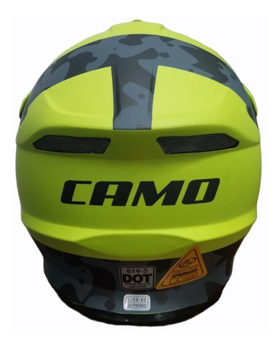 Imagen 3 de 5 de Casco Cross Power Maxx Camo