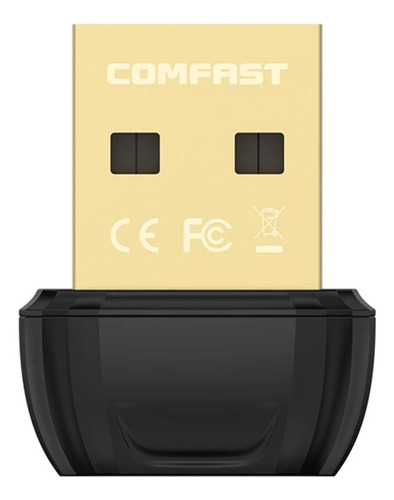Imagen 1 de 10 de Adaptador Usb Bluetooth 5.0 Comfast 10m Windows Pc