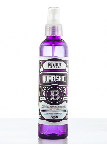 Anestesia Para Tatuaje Boycott Numb Shot Spray 120ml Tattoo