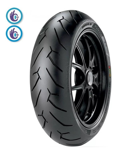 Cubierta trasero para moto Pirelli Supersport Diablo Rosso II sin cámara de 150/60R17 H 66 x 1 unidad