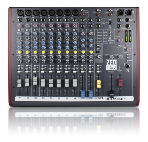 Mixer Allen & Heath Zed60-14fx Usb Con Efectos