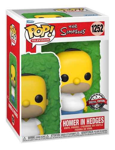 Funko Pop! Los Simpson - Homero En Arbustos #1252