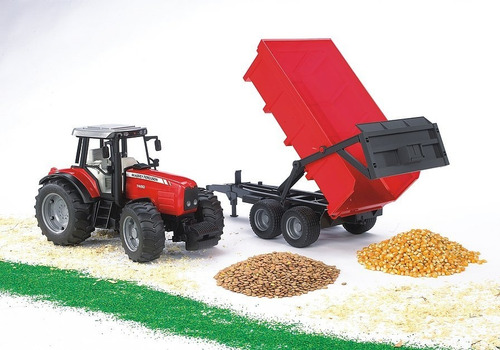 Massey Ferguson 7480 Con Trailer - Bruder Personaje Foto