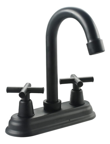 Mezcladora Llave Para Lavabo Grifo Negra Tipo Bar Baño Color Negro