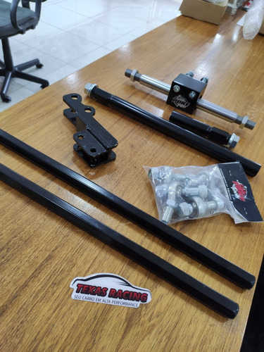 Imagem 2 de 4 de Kit Barra De Direção + Reforço Caixa Direçao Poke Parts