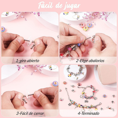 Kit De Fabricación De Pulseras, Kit De Pulsera De 66 Piezas