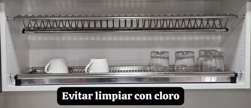 Secador De Loza 86x22cm Inoxidable Para Mueble De Cocina