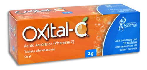 Oxital-c Forte 2g 10 Tabletas Efervecentes Sabor Naranja